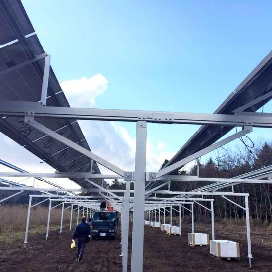 agriculture ferme solaire systèmes de montage ferme d'énergie solaire
