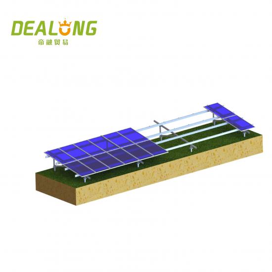 Supports de sol solaires en aluminium pour fondation sur pieux vissés ou pilonnage
