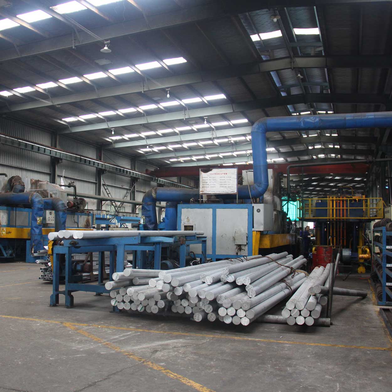 processus de production d'extrusion d'aluminium